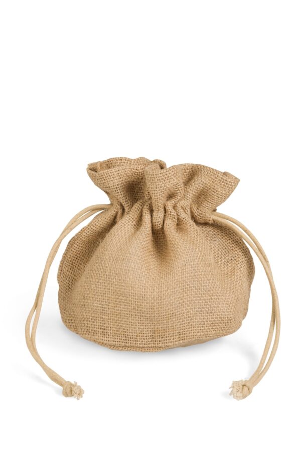 Green Bay Drawstring Jute Pouch