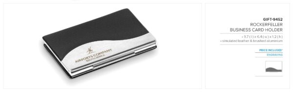 Rockerfeller Business Card Holder