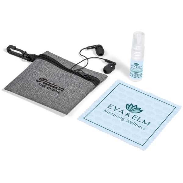 Eva & Elm Brina Cellphone Cleaner and Earbuds Set