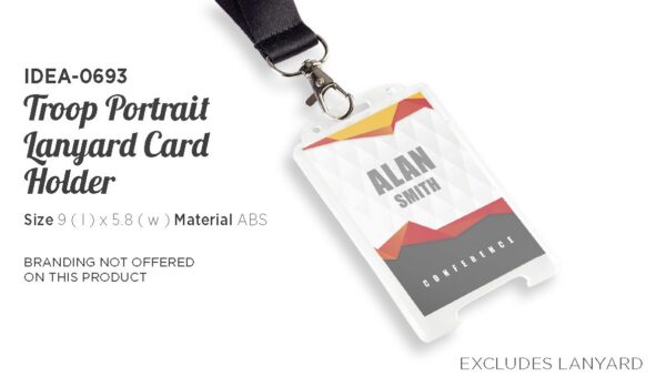 Troop Portrait Lanyard Card Holder