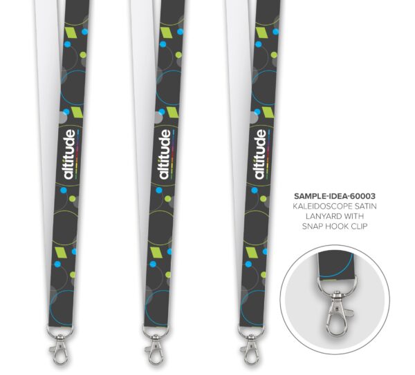 Kaleidoscope Satin Lanyard - Sample