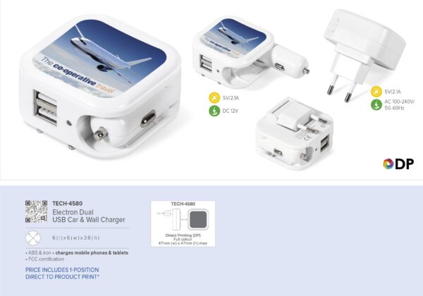 Electron Dual Usb Car & Wall Charger